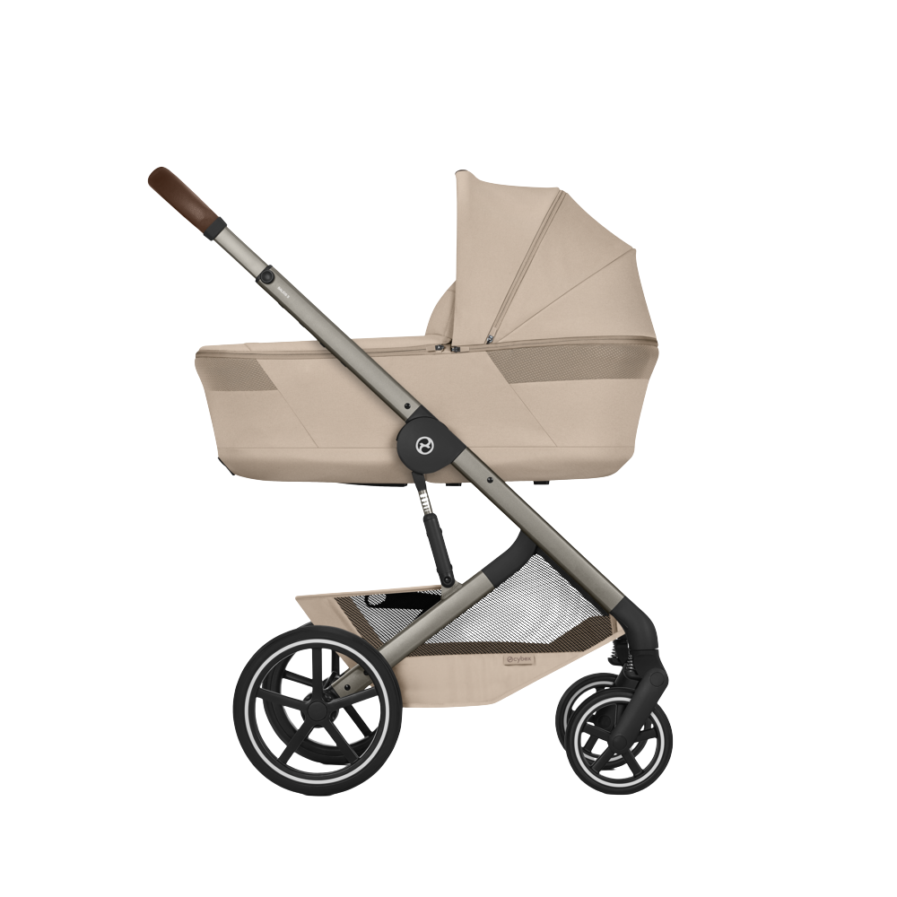 Kinderwagen Balios S Lux BLK Almond Beige/Beige CarryCot Foldable Total Package Deal incl. Autostoel, Base, Kinderstoel, Co-Sleeper & Adapterset null_2