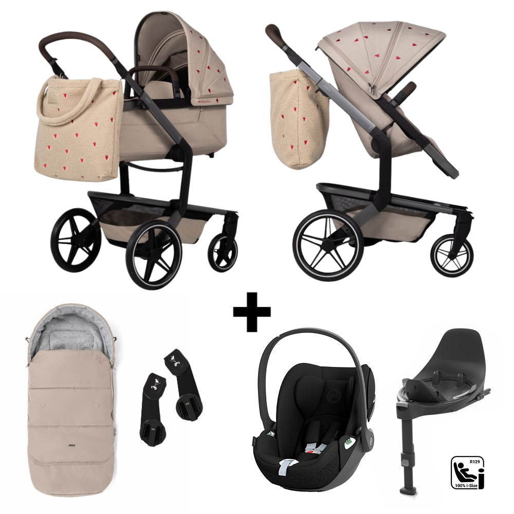 Kinderwagen Joolz x Studio Noos Day5 Sandy Taupe incl. Zonnekap & Tas + Autostoel Cloud T, Base & Accessoires null_1
