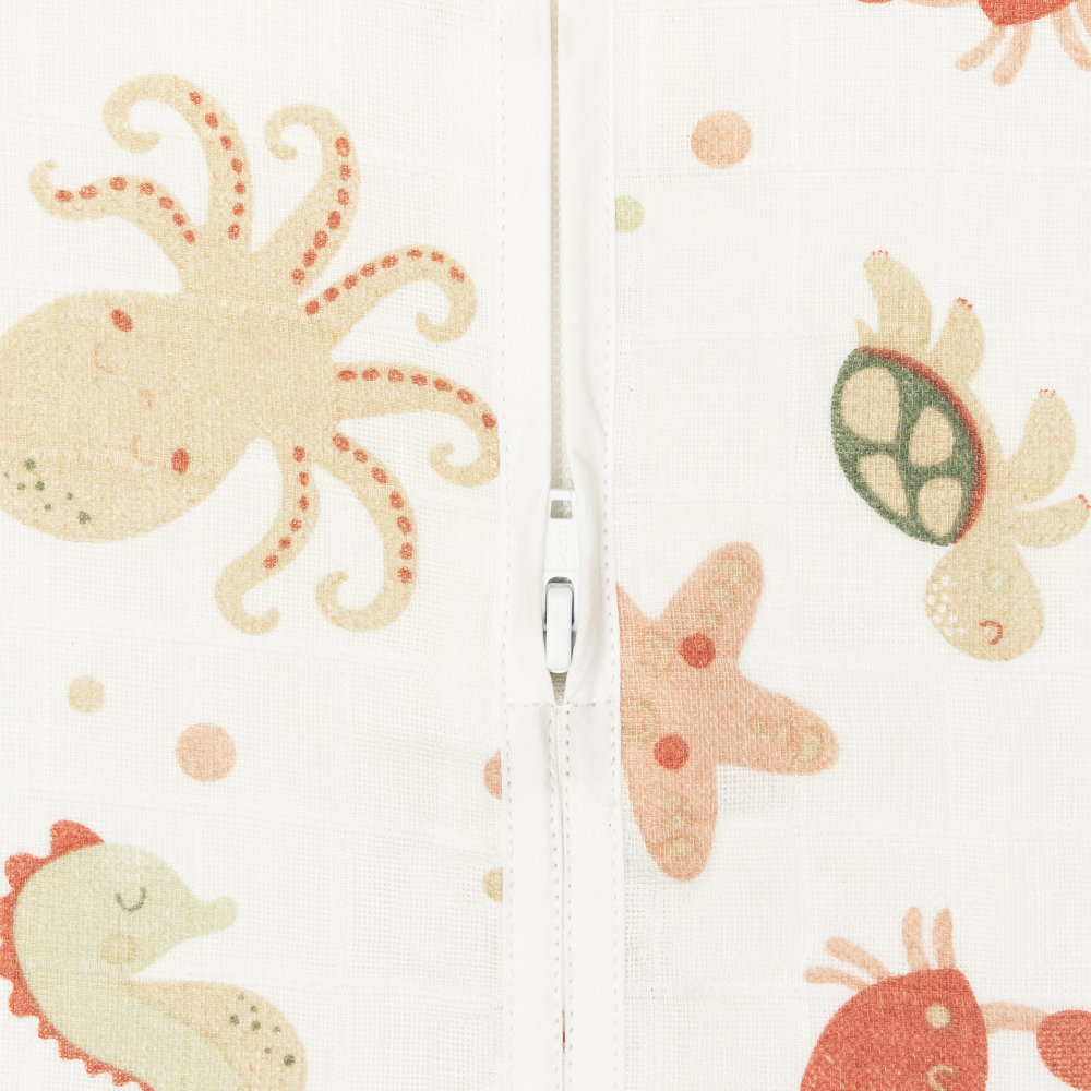 Set | 2x Slaapzak Little Boo Hydrofiel - Ocean Brown + Ocean Pink 90cm null_12