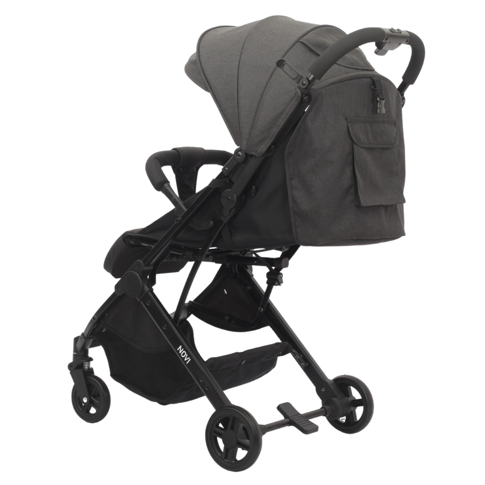 Buggy Novi Travel Go Black Melange met Voetenzak null_3