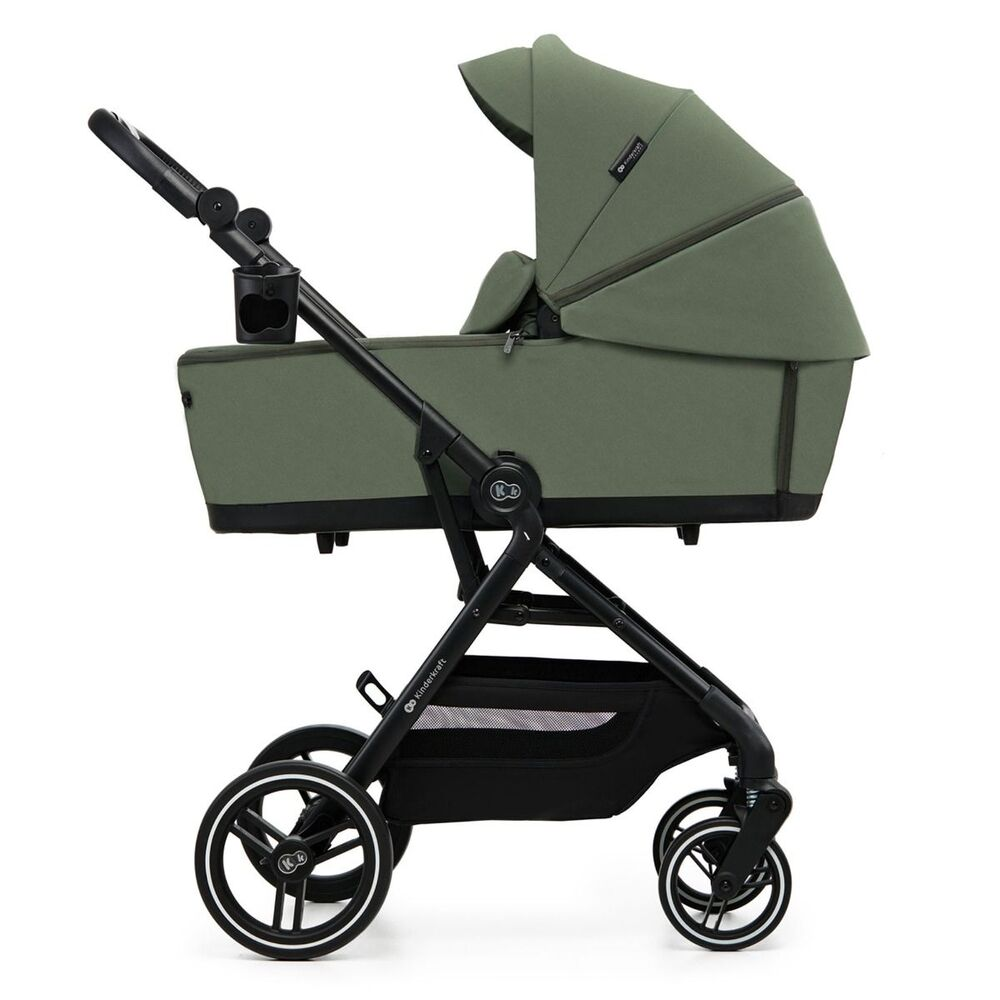 Kinderwagen Kinderkraft Yoxi 2-in-1 Mystic Green Total Package Deal incl. Autostoel, Base, Kinderstoel & Co-Sleeper null_3