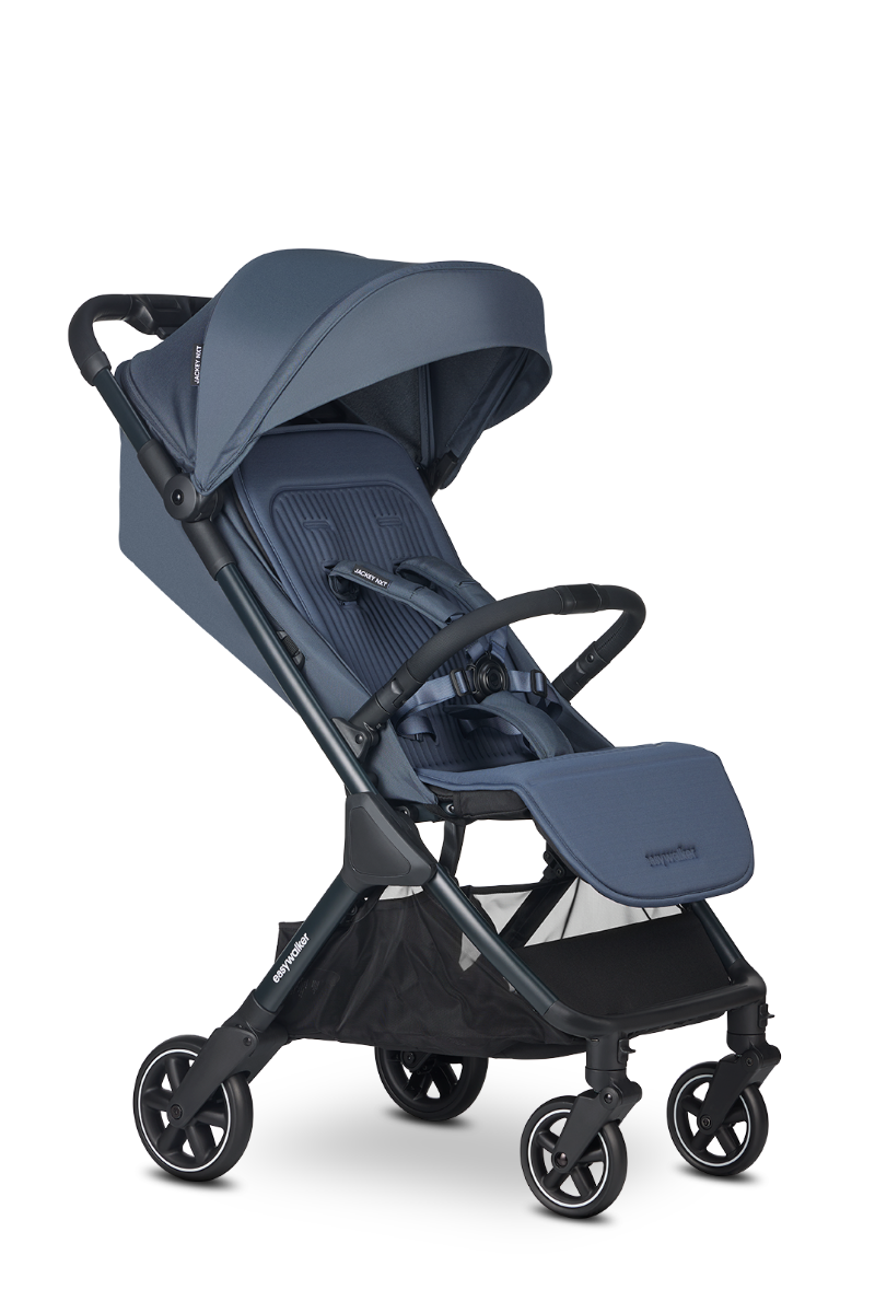 Buggy Easywalker Jackey NXT Deep Blue Total Package Deal incl. Transporttas, Cupholder, Stuurtje & Zonnescherm null_2
