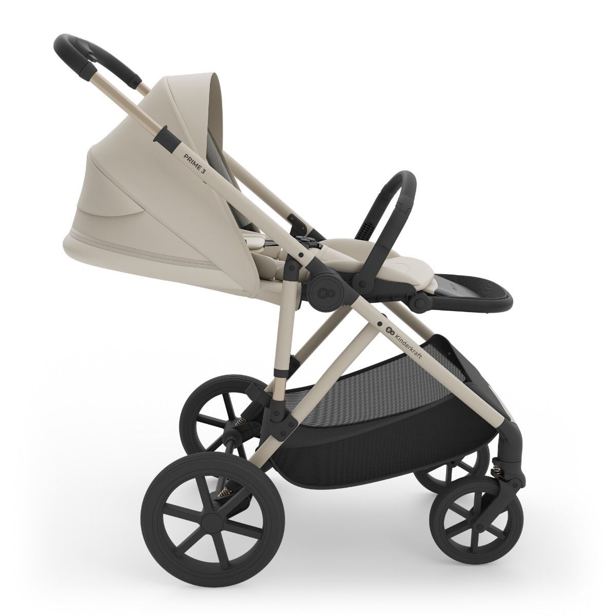 Kinderwagen Kinderkraft Prime3 2in1 Pro Sand Dune met Autostoel Jacky Pro V2 360° & Base null_8