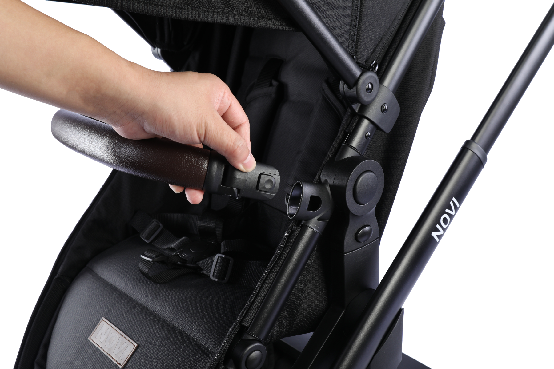 Kinderwagen Novi Duo Pacific Premium Solid Black null_16