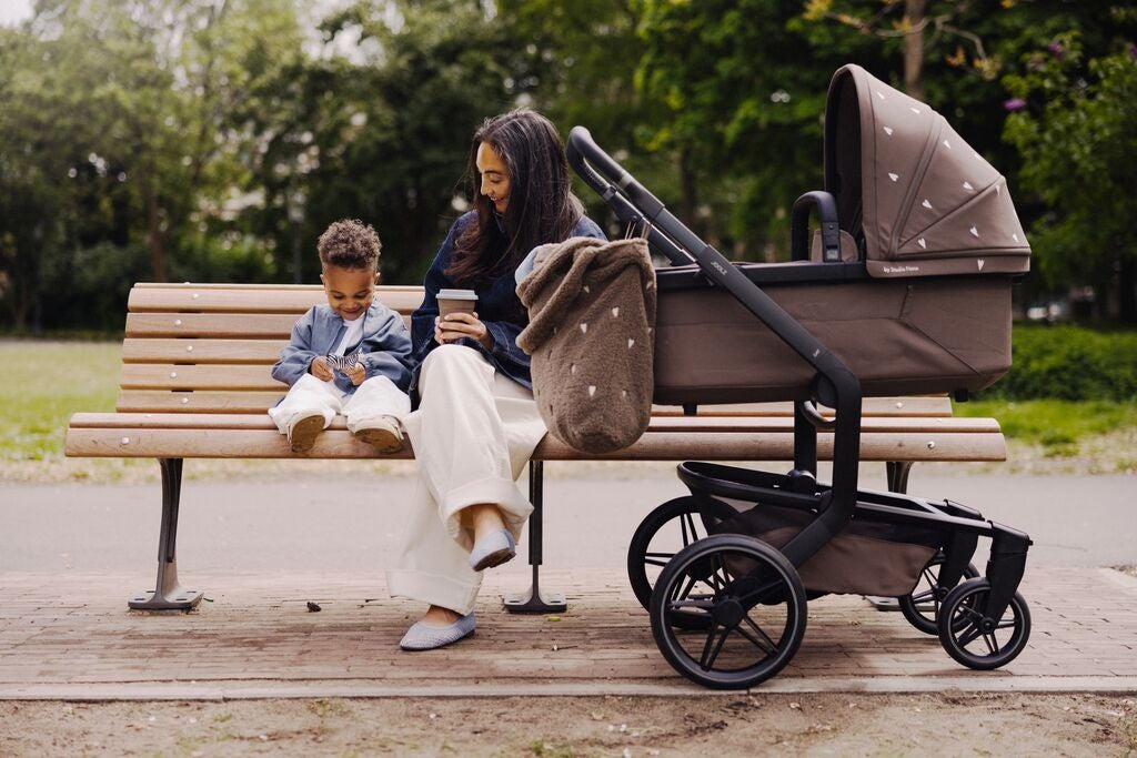 Kinderwagen Joolz x Studio Noos Day5 Hazel Brown incl. Zonnekap & Tas + Autostoel Joy Pro Glide 360°, Base & Adapterset null_12