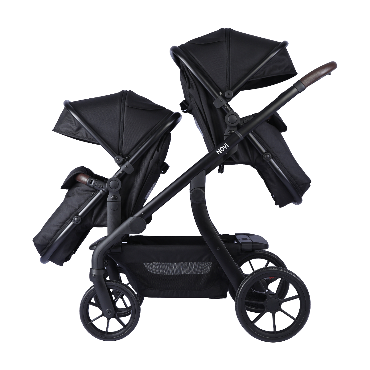 Kinderwagen Novi Duo Pacific Premium Solid Black null_9