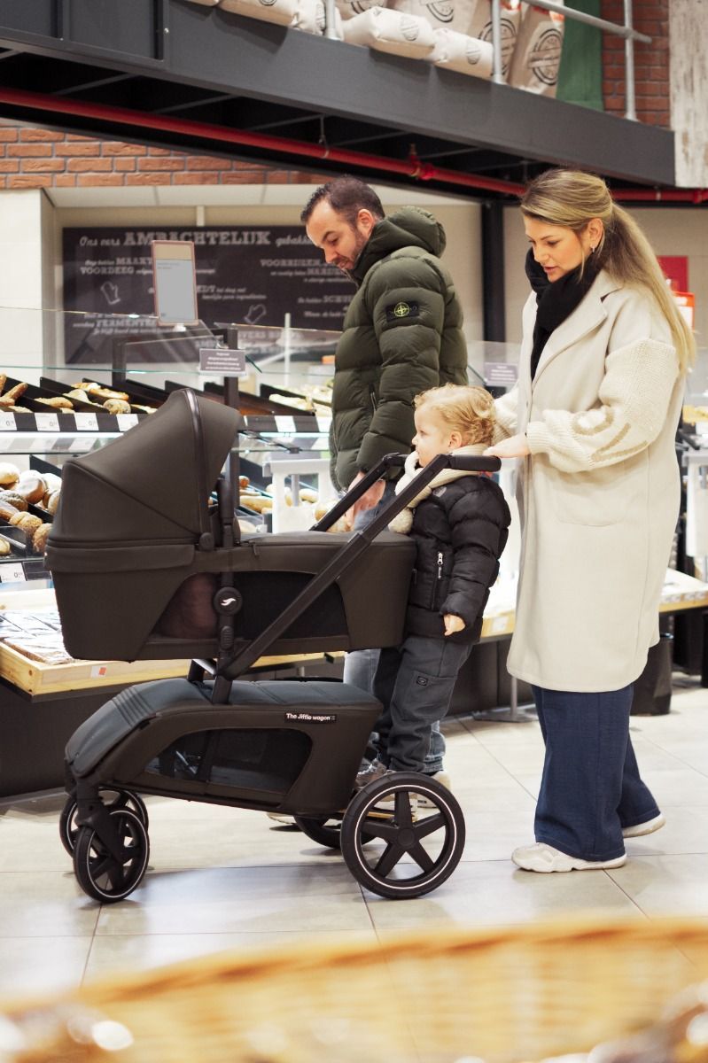 Set | Kinderwagen The Jiffle Wagon 2+ Plus Oak Incl. Autostoel Novi Baby Joy Pro 360 & Base null_14