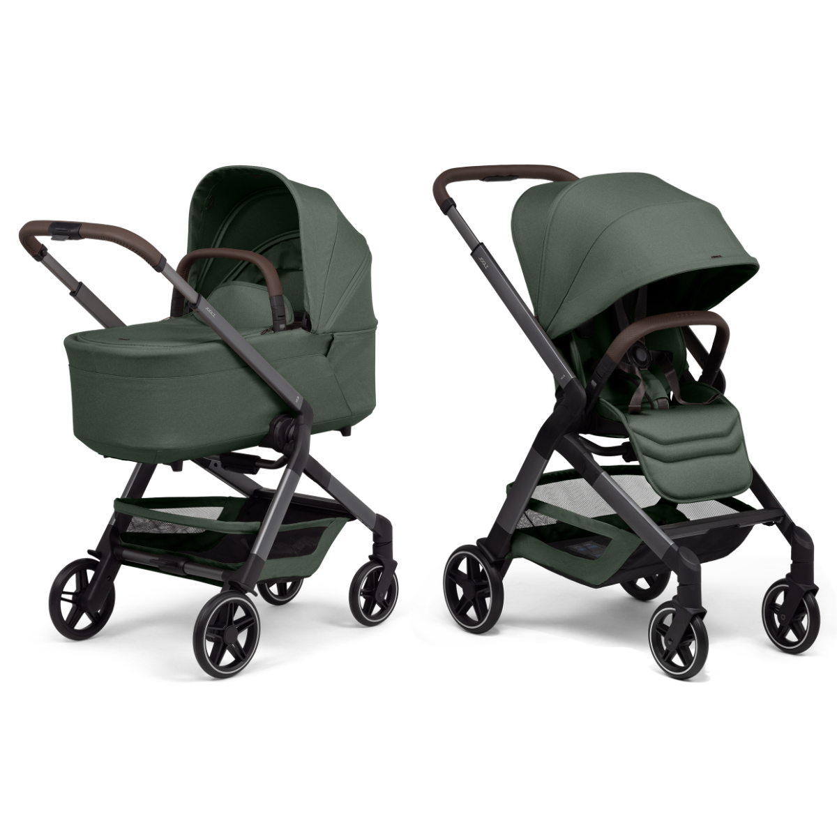 Kinderwagen Joolz Hub2 Forest Green + Autostoel Jacky Pro 360° V2 & Base & Adapterset null_2