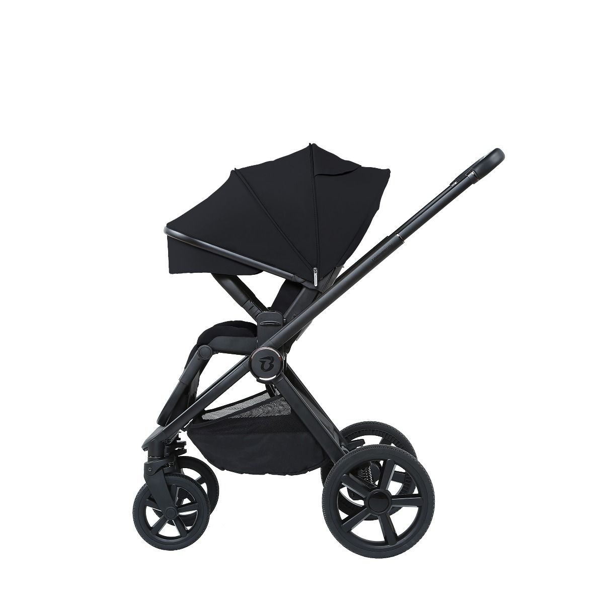 Kinderwagen Titanium Baby Solid Urban Lush Black met Autostoel Novi Joy Pro Glide 360° I-Size & Base null_10