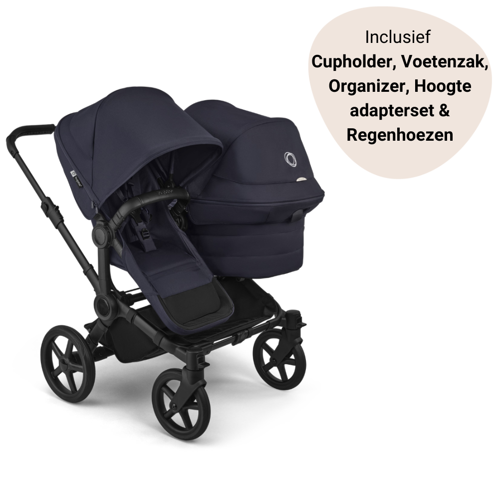 Kinderwagen Bugaboo Donkey6 Double Essential Bundel - Black/Deep Indigo null_1