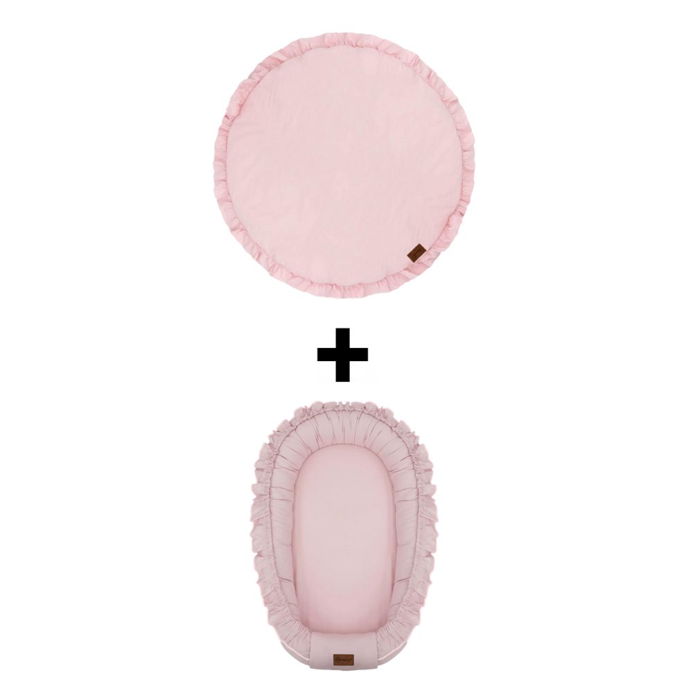 Set Boxkleed Rond + Babynest MorDesign Ruffle Powder null_1