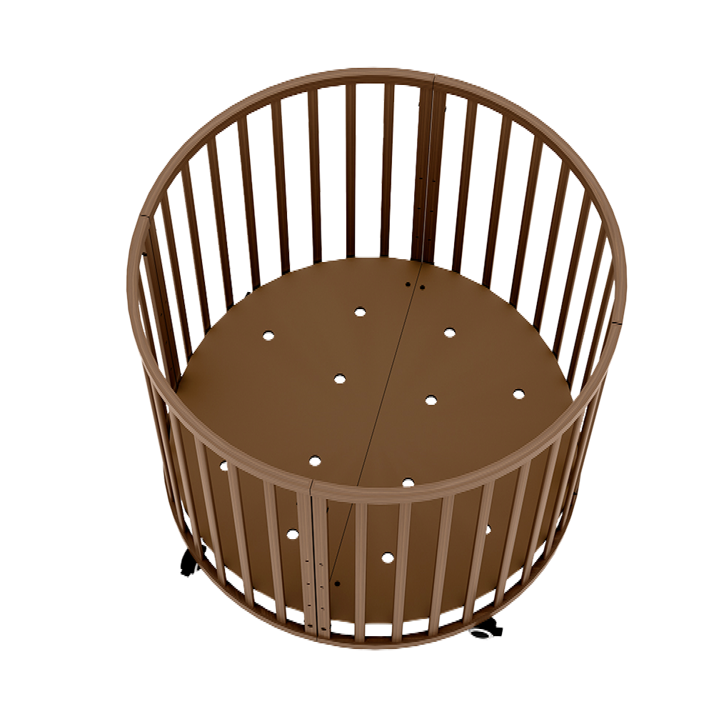 Box Novi Mila Rond Walnut Total Package Deal incl. Boxaccessoires, Kinderstoel & Stoelverkeiner null_8