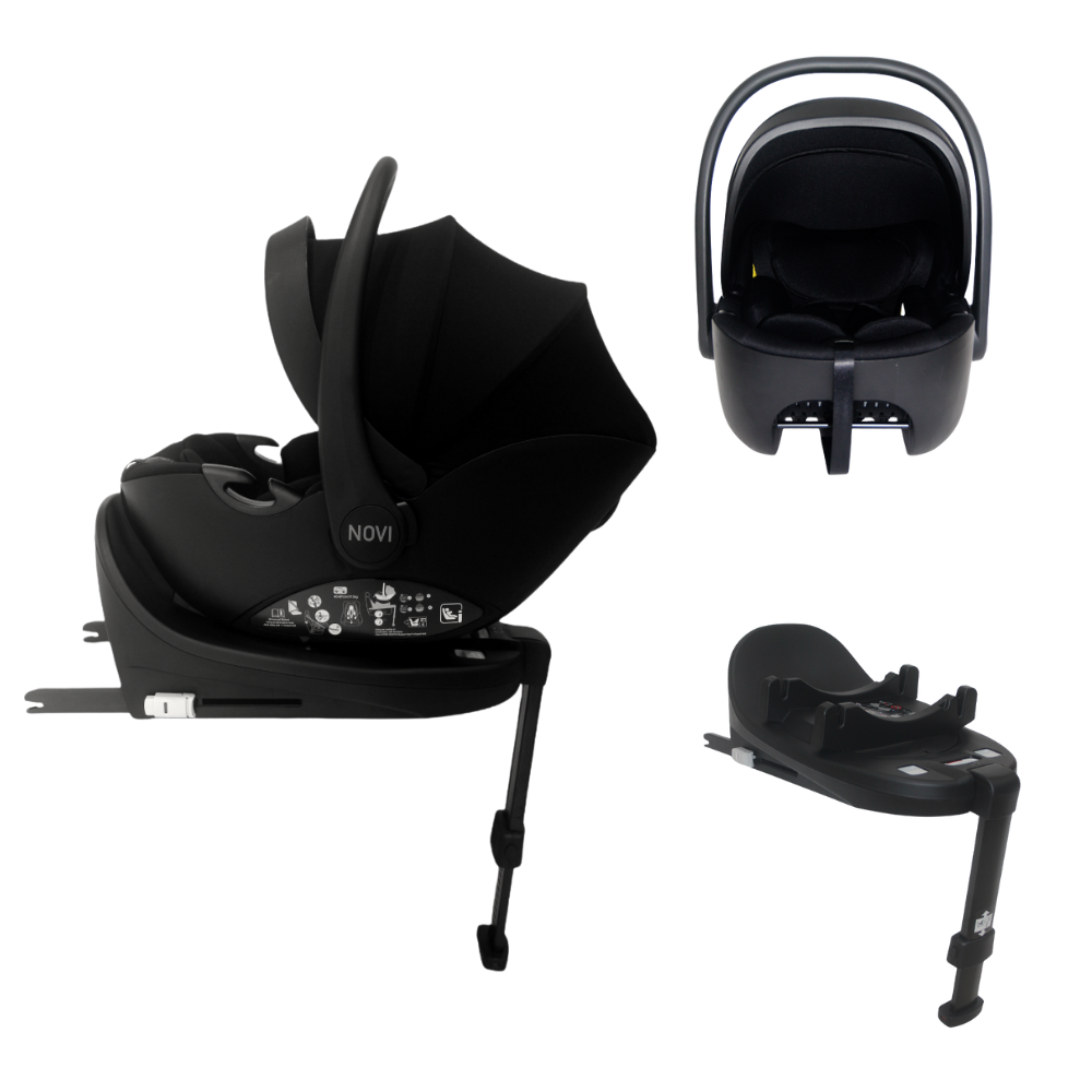 Kinderwagen ROAN IVI 2.0 Vintage Turkish Coffee met Autostoel Novi Jacky Pro 360° V2 & Base en Adapterset null_6
