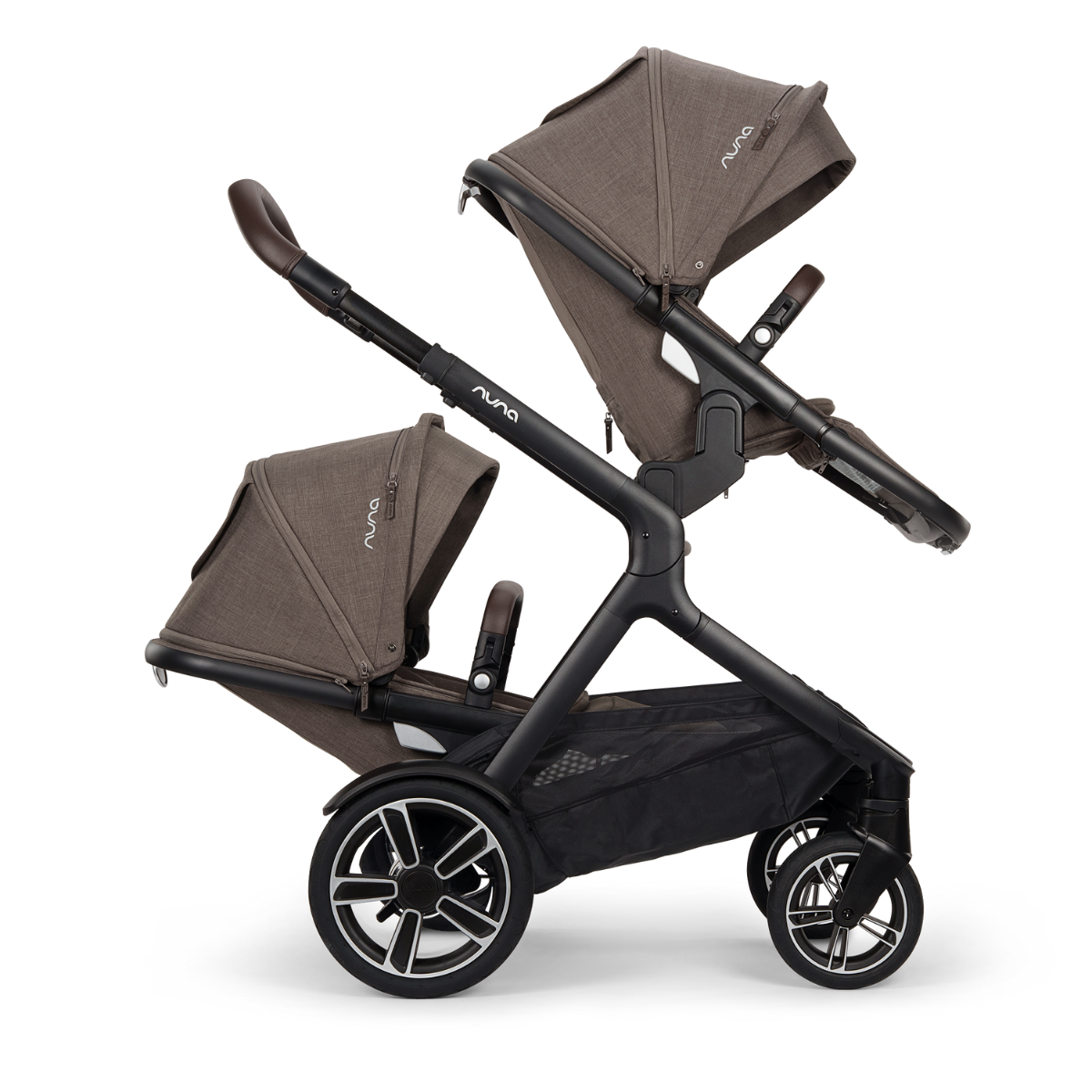 Kinderwagen Nuna DEMI Next Chestnut met meerijdplankje + Autostoel Nuna Pipa Urbn Chestnut null_8