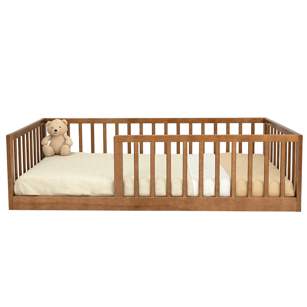 Peuterbed Colorfull Home Vloerbed 70x140 Walnut null_1