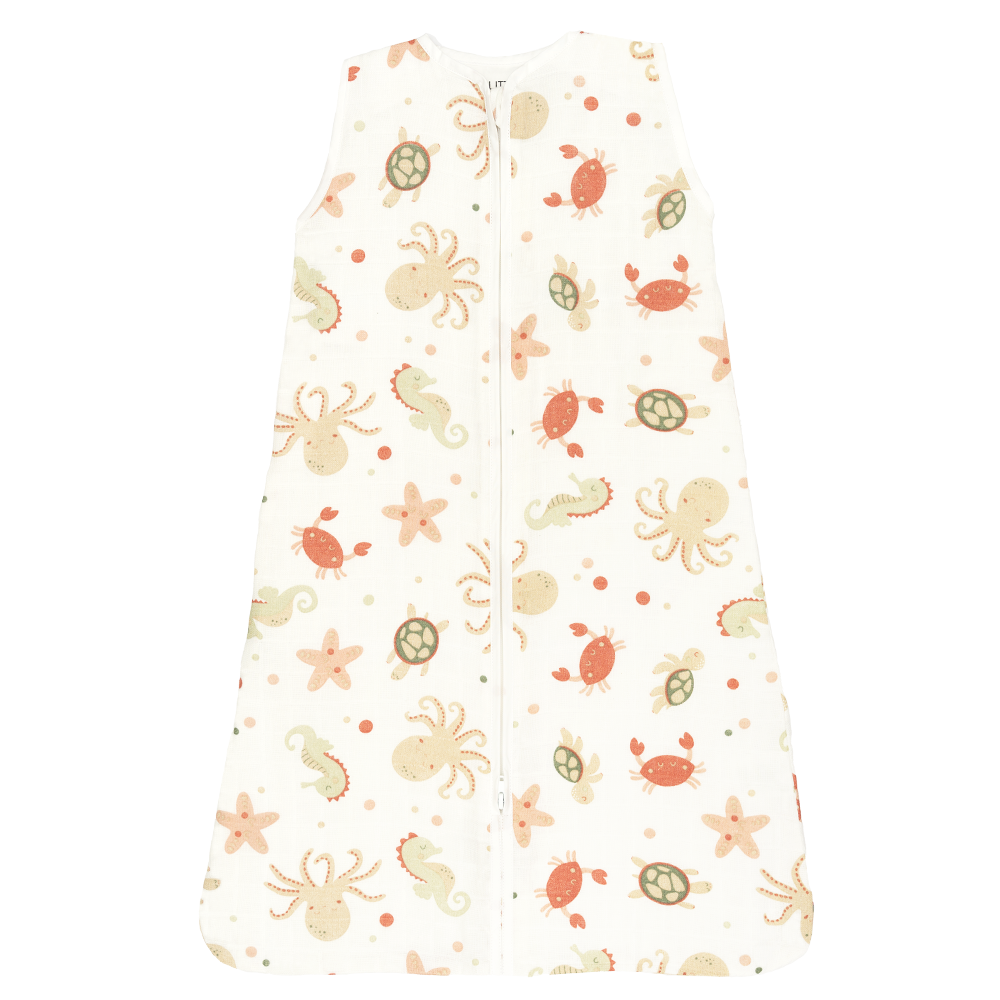 Set | 2x Slaapzak Little Boo Hydrofiel - Ocean Brown + Ocean Pink 90cm null_8