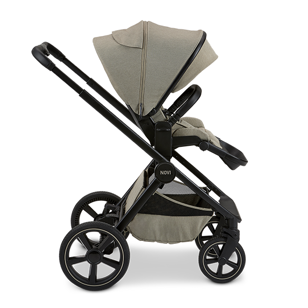 Kinderwagen Novi Luna Premium Solid Sand met Autostoel Jacky Pro 360 V2 & Base null_12