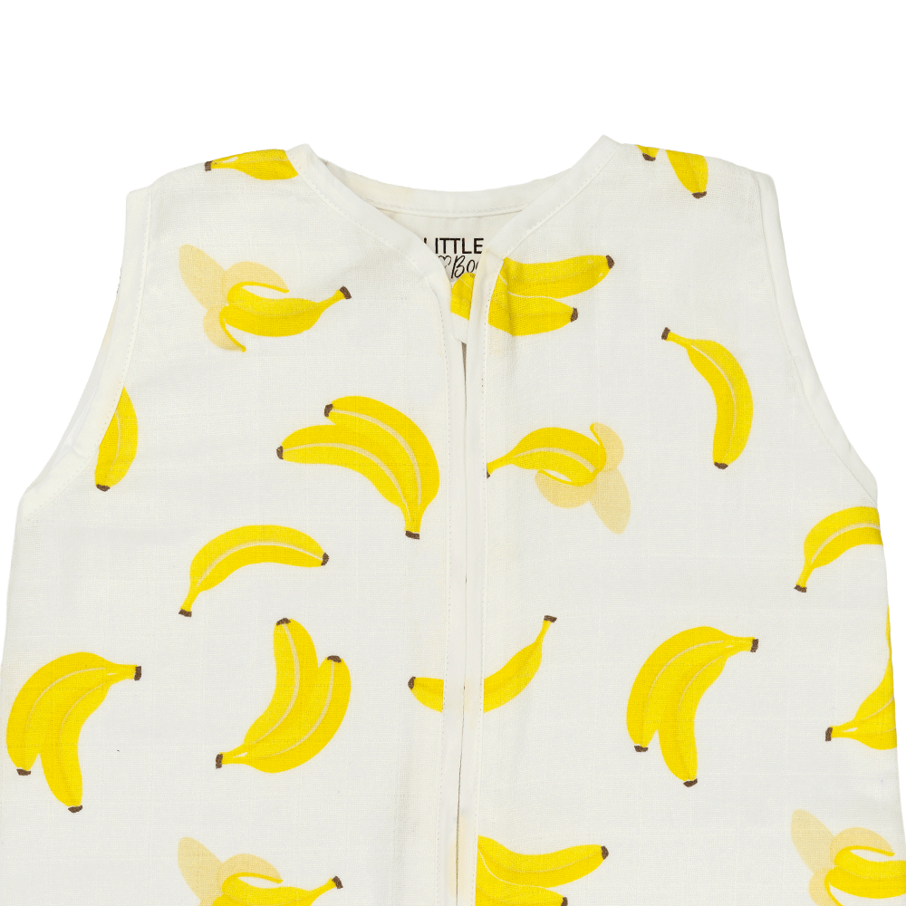 Set | 2x Slaapzak Little Boo Hydrofiel - Cozy Clover Teal + Go Bananas Yellow 70cm null_10