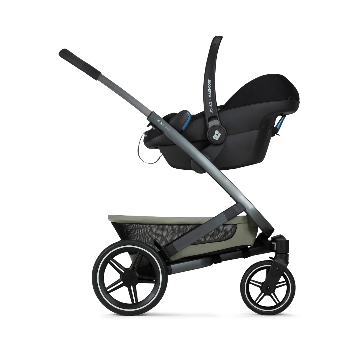 Kinderwagen Joolz Geo³ Sage Green + Autostoel Joy Pro Glide 360° I-Size & Base & Adapterset null_12
