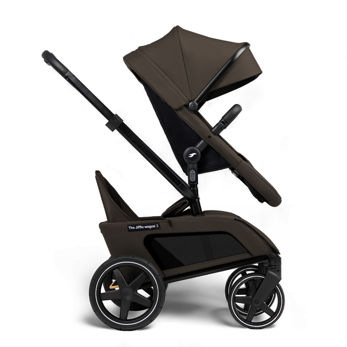 Set | Kinderwagen The Jiffle Wagon 2+ Plus Oak + Autostoel Pebble 360 Pro2 en Slide Tech Base + Accessoires null_5
