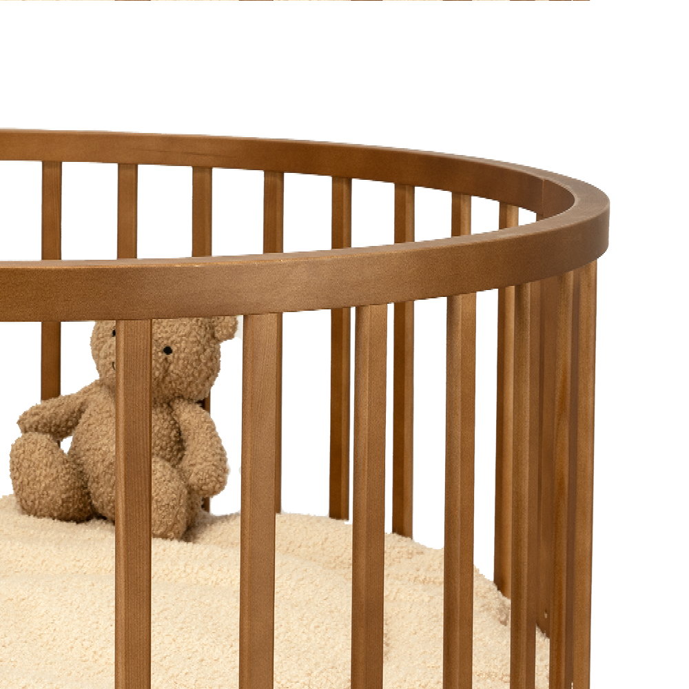 Box Novi Mila Rond Walnut Total Package Deal incl. Boxaccessoires, Kinderstoel & Stoelverkeiner null_11