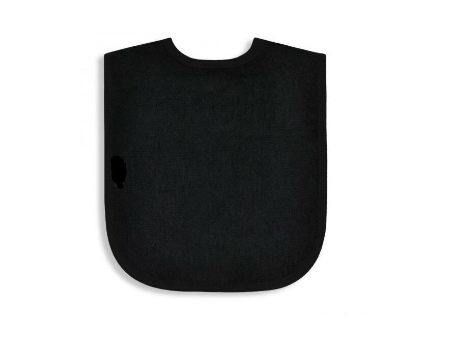 Set | 5x Slabber en 5x Spuugdoek Funnies Uni Zwart null_2