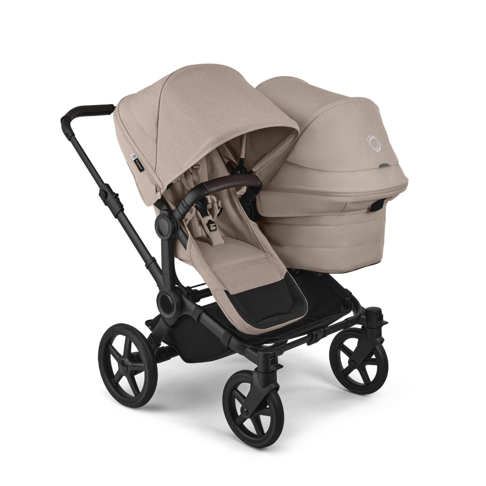 Kinderwagen Bugaboo Donkey6 Double - Black/Desert Taupe Melange null_1