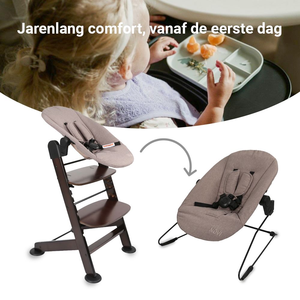 Box Novi Mila Rond Walnut Total Package Deal incl. Boxaccessoires, Kinderstoel & Stoelverkeiner null_17