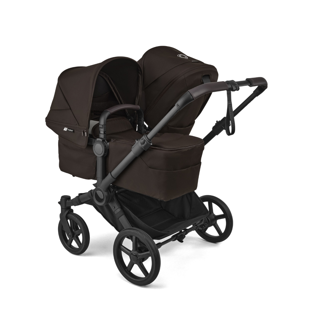 Kinderwagen Bugaboo Donkey6 Double - Black/Cacao Brown null_2