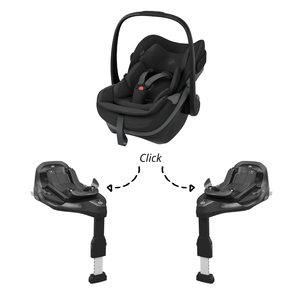 Set | Autostoel Maxi-Cosi Pebble Slide Pro Onyx Black met 2x Isofixbase Familyfix Slide Pro null_1