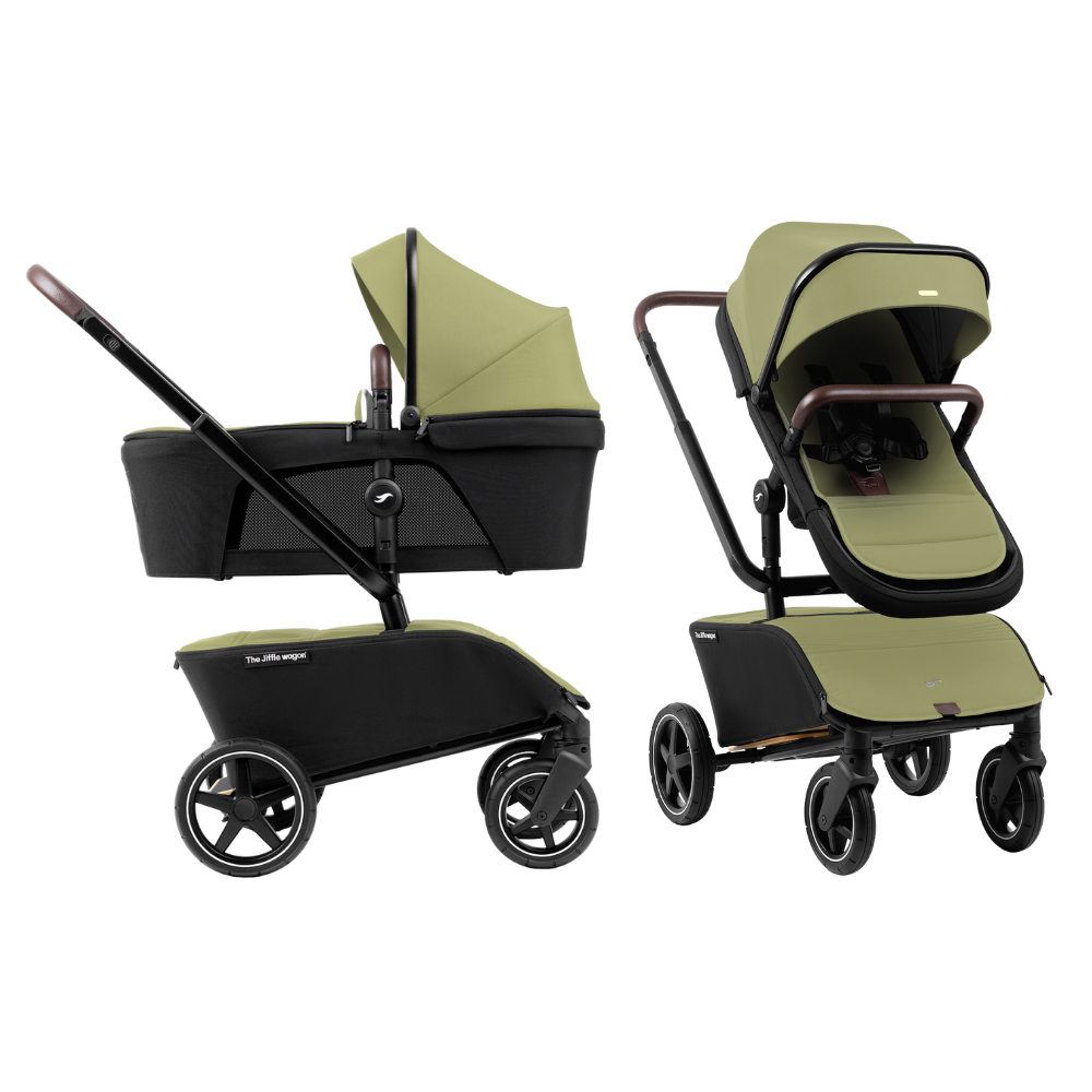 Kinderwagen The Jiffle Green + Autostoel Maxi-Cosi Pebble Pro2 360° Pro2 Slide Tech & Accessoires + GRATIS Bolderkarzitje & Voetenzak null_5