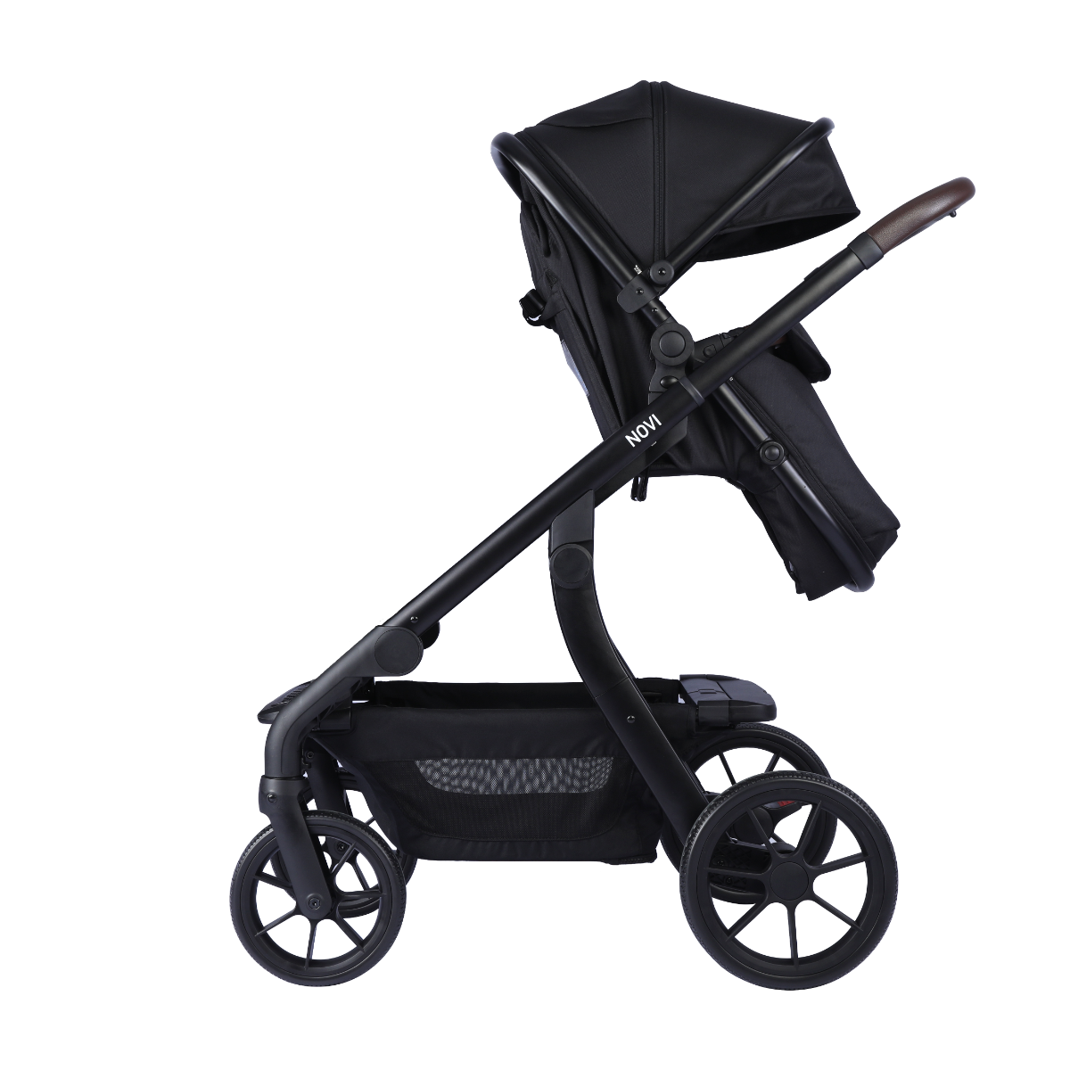 Kinderwagen Novi Pacific Premium Duo Solid Black + Autostoel Joy Pro Glide 360° & Base 2 st. null_16