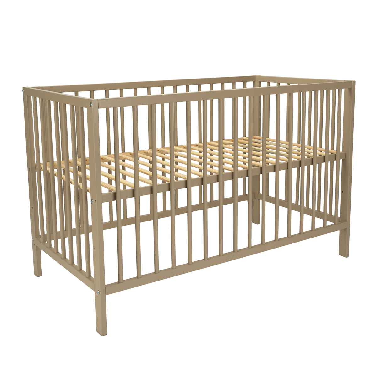Babykamer Luca + Bastia (Meegroei Ledikant Luca Pure Sand 60x120 + XL-Commode Bastia Clay + Matras Cloudy) null_11