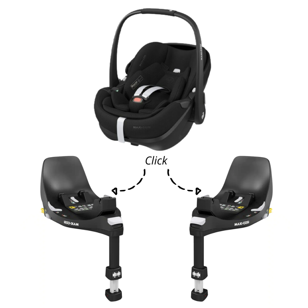 Set | Autostoel Maxi-Cosi Pebble 360 Pro2 Twillic Black met 2 x Isofixbase Maxi-Cosi FamilyFix 360° null_1