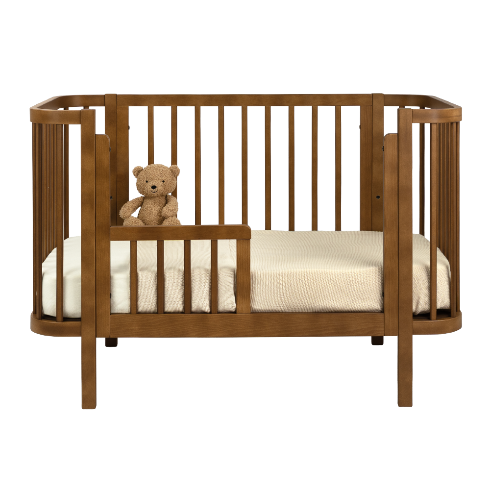 Babykamer Kira + Sienna (Meegroei Ledikant Kira Walnut 60x120 + Commode Grande Sienna Walnut + Smrt. Cloudy Matras) null_7