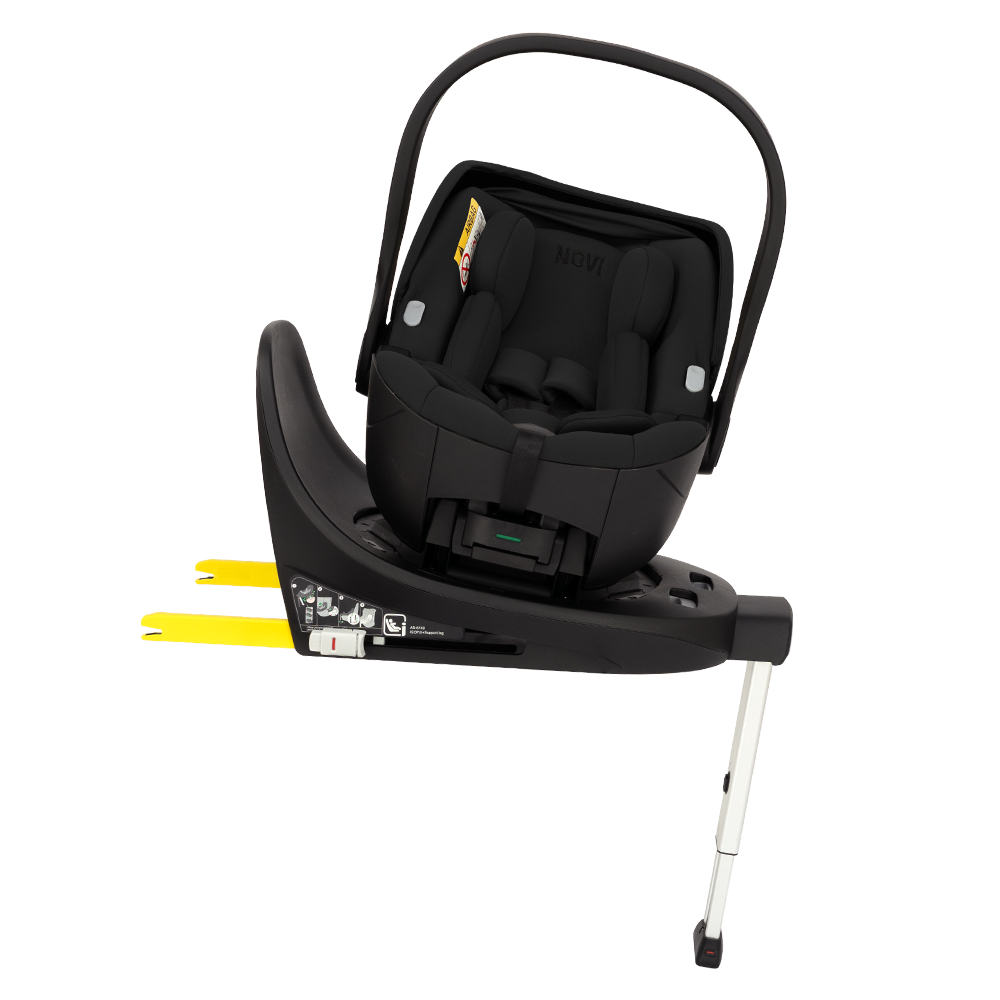 Kinderwagen Adamex Quantum Black + Autostoel Joy Pro Glide 360° + Base + Adapterset null_9