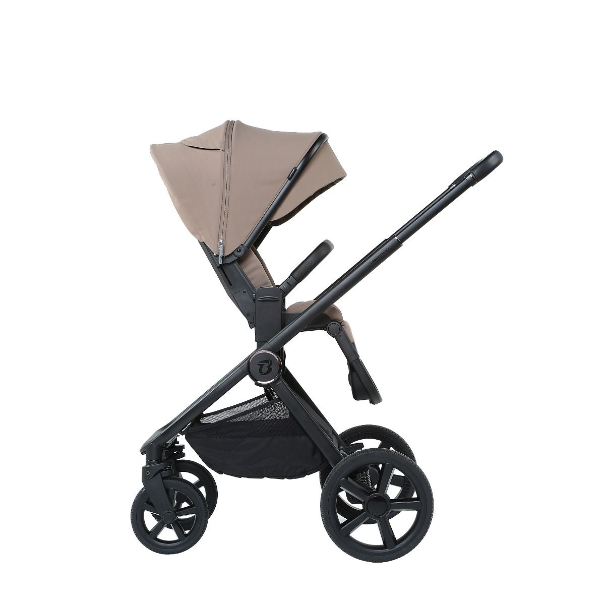 Kinderwagen Titanium Baby Solid Urban Lush Taupe met Autostoel Novi Joy Pro Glide 360° I-Size & Base null_5