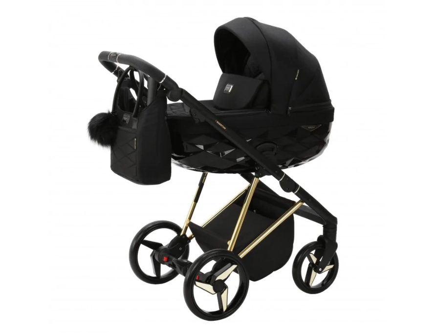 Kinderwagen Adamex Quantum Black + Autostoel Maxi-Cosi Pebble Pro2 en Base Slide Tech null_2