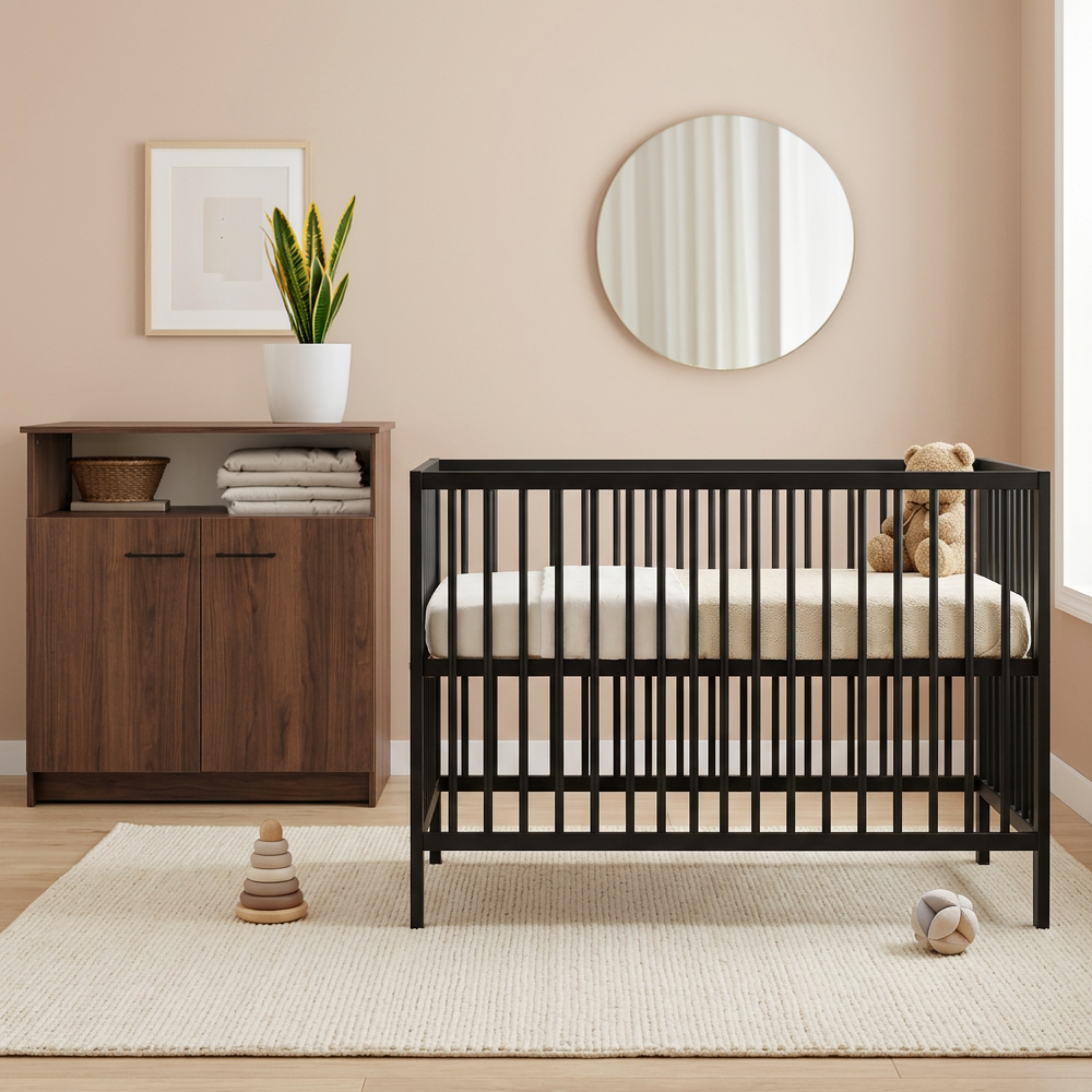 Babykamer Colorfull Home Nina met Ledikant Lotus Pure Black null_13