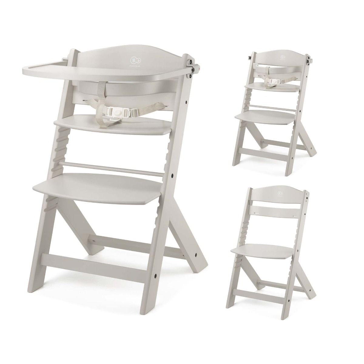 Kinderstoel Kinderkraft Enock 3-in-1 Beige met Bouncer & Adapterset null_2
