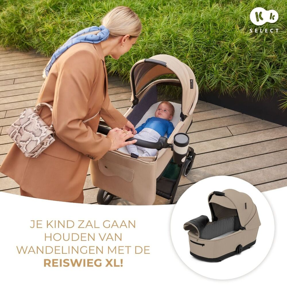 Kinderwagen Kinderkraft Yoxi 2 in 1 Sand Beige + Autostoel Jacky V2 Pro 360° & Base null_12