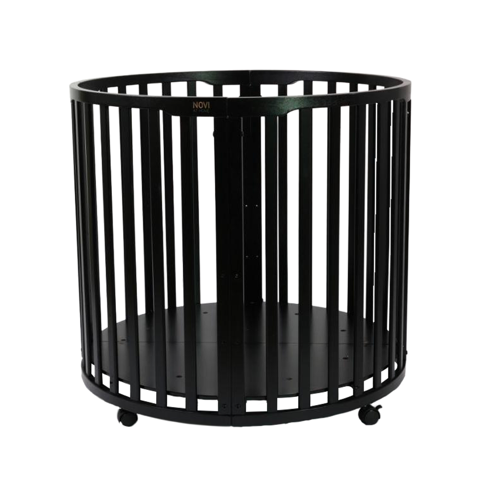 Set | Box Novi Nooni Rond Pure Black Incl. Boxmatras en Boxkleed null_4