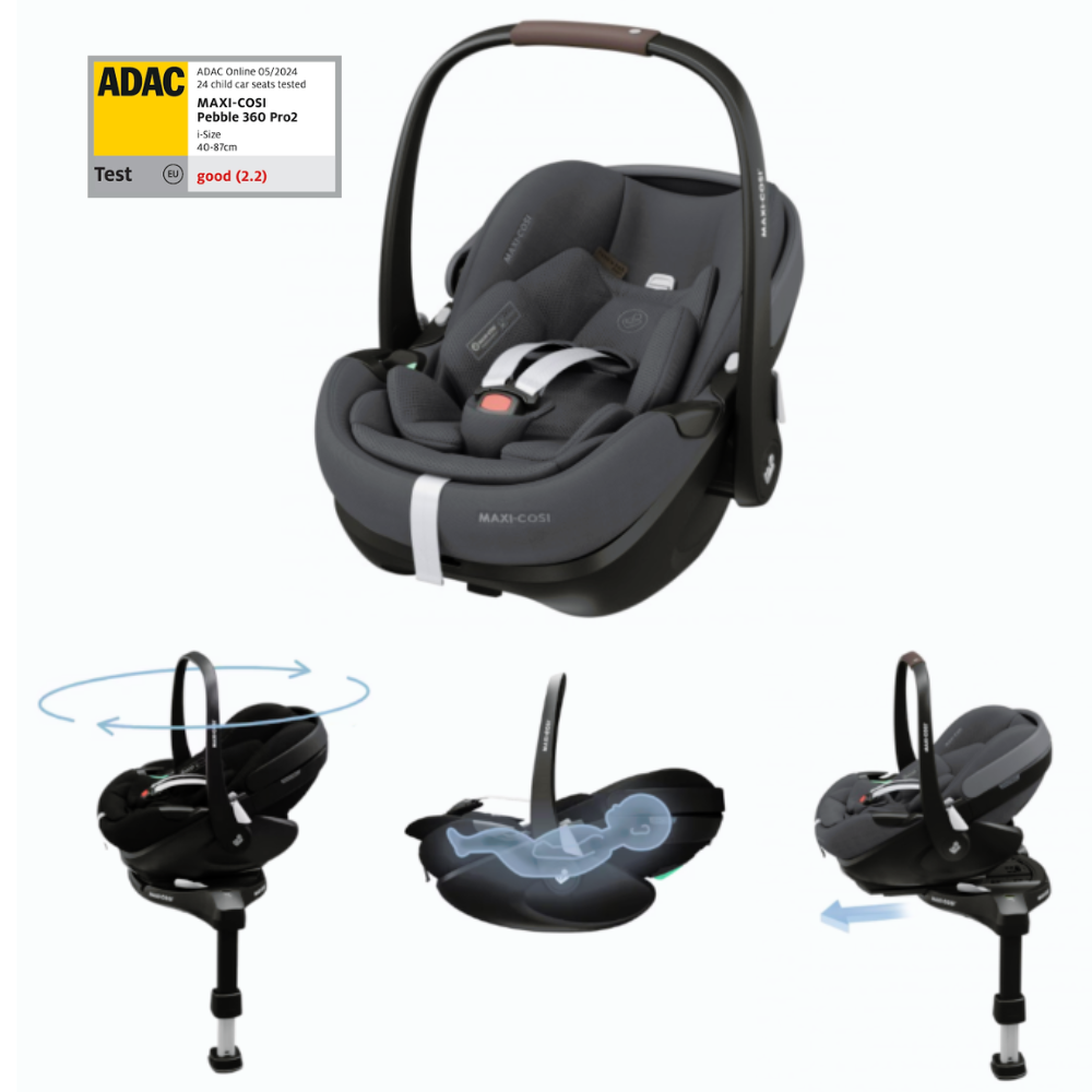Kinderwagen Maxi-Cosi Oxford Plus Twillic Graphite Total Package Deal incl. Autostoel, Base, Kinderstoel, Co-Sleeper & Adapterset null_13