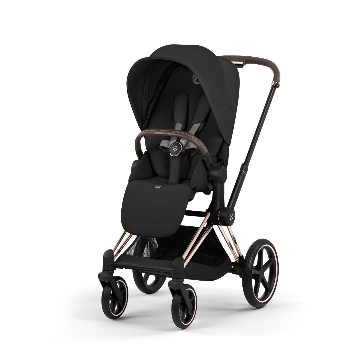 Kinderwagen Cybex Priam 5 Comfort Sepia Black/Rosegold One Box met Autostoel Cybex Cloud T I-Size Plus & Base T null_4