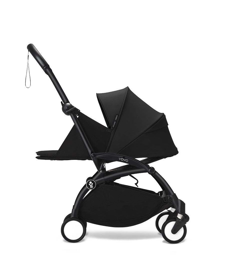 Buggy Stokke® YOYO3 Black Met Reiswieg null_3
