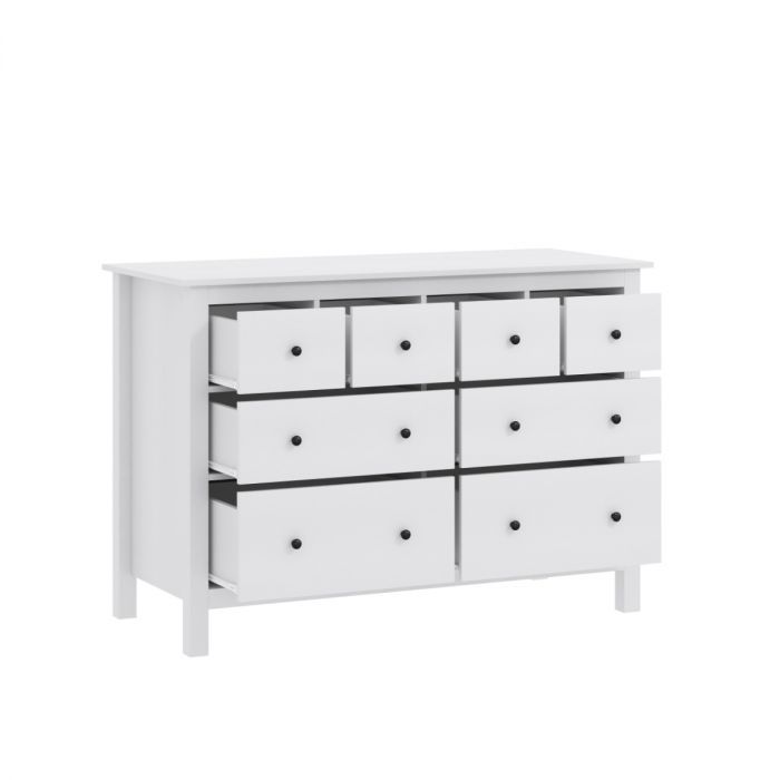 Babykamer Luca + Bastia (Meegroei Ledikant Luca Pure White 60x120 + XL-Commode Bastia Wit + Matras Cloudy) null_13