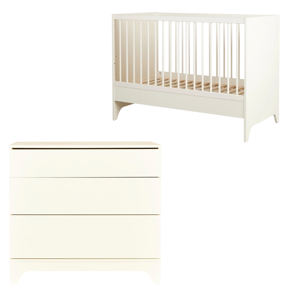 Babykamer Quax Tsugi Butter (Meegroei Ledikant + Commode) null_1
