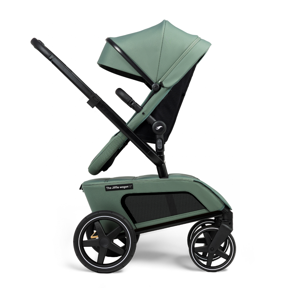 Kinderwagen The Jiffle Wagon 2+ Plus Pine + Autostoel Cloud G3, Base, Adapterset & Bolderkar- en Duozitje null_8
