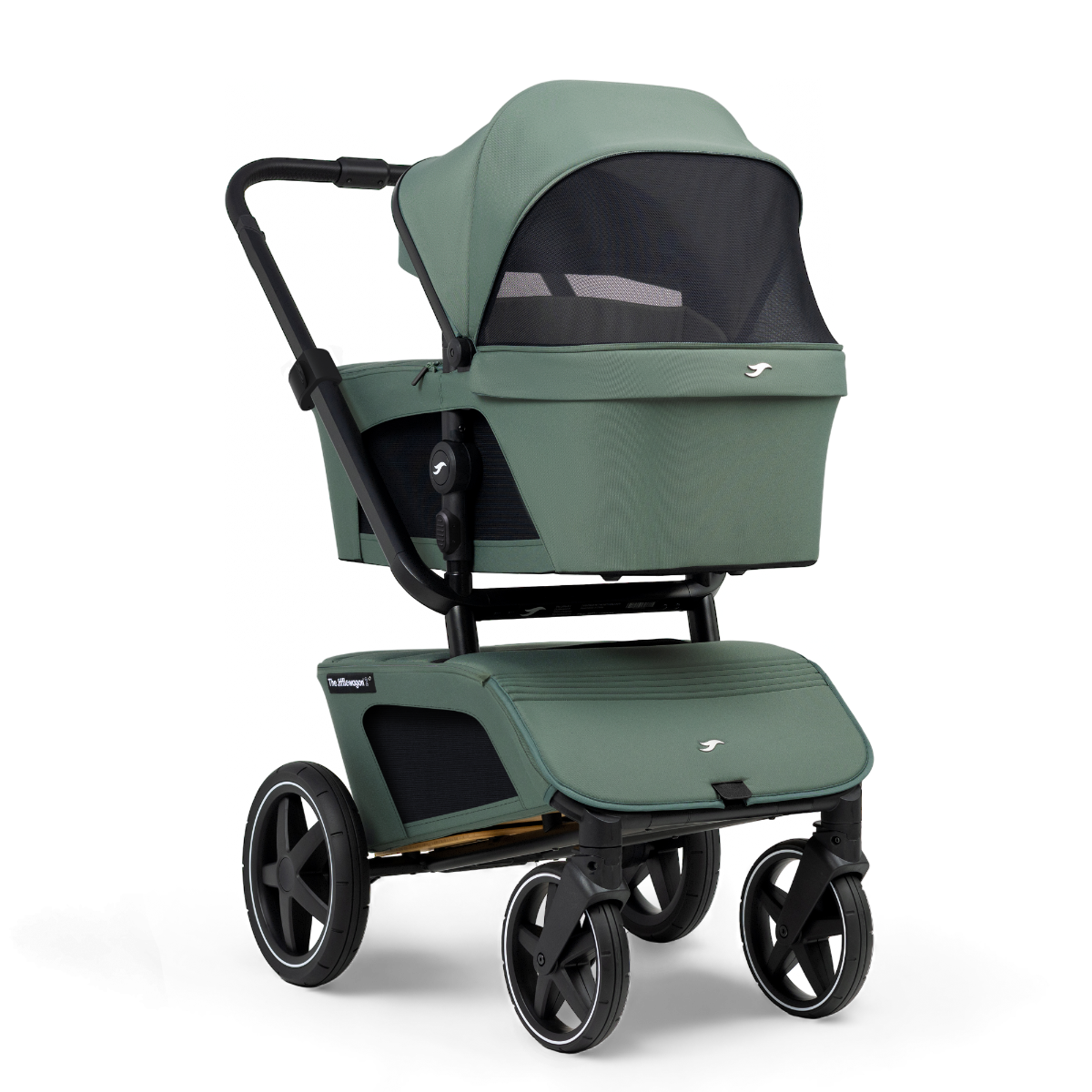 Kinderwagen The Jiffle Wagon 2+ Plus Pine + Autostoel Cloud G3, Base, Adapterset & Bolderkar- en Duozitje null_6