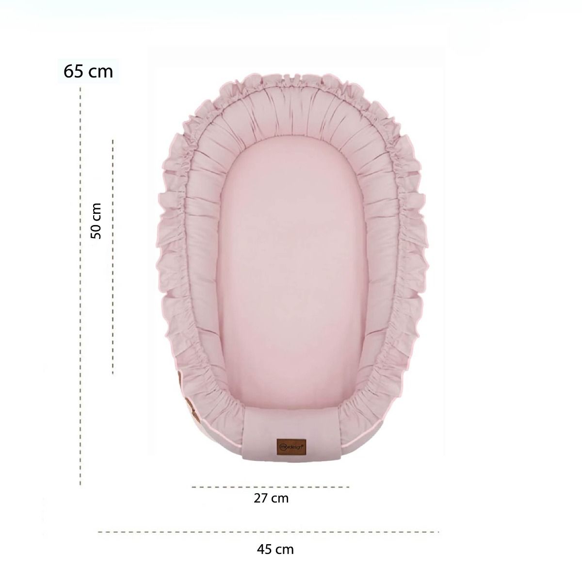 Set Boxkleed Rond + Babynest MorDesign Ruffle Powder null_6